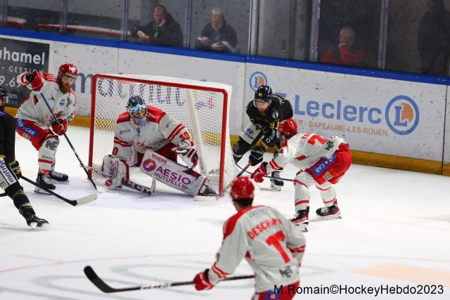 Photo hockey match Rouen - Grenoble  le 14/04/2023