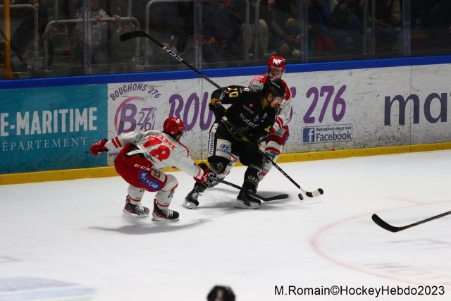 Photo hockey match Rouen - Grenoble  le 14/04/2023
