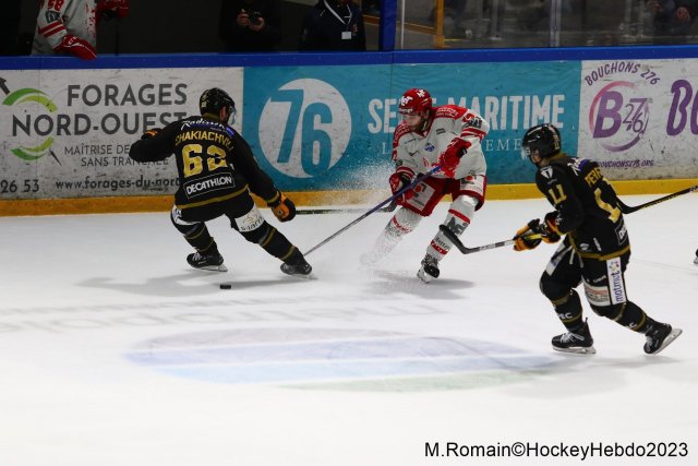 Photo hockey match Rouen - Grenoble  le 14/04/2023