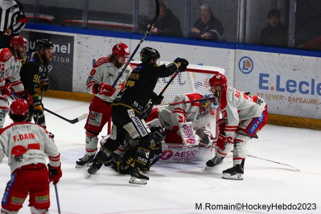 Photo hockey match Rouen - Grenoble  le 14/04/2023