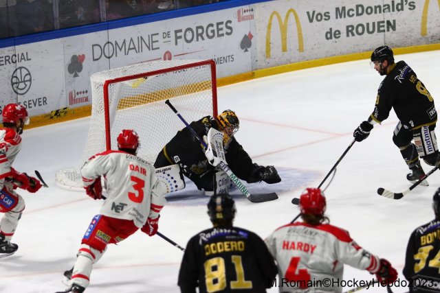 Photo hockey match Rouen - Grenoble  le 14/04/2023