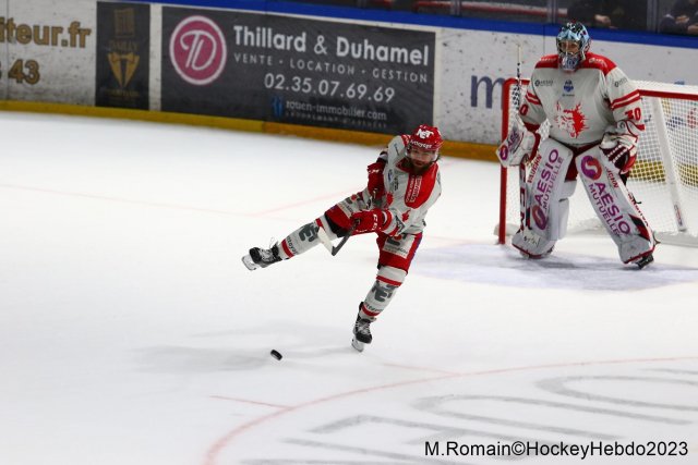 Photo hockey match Rouen - Grenoble  le 14/04/2023