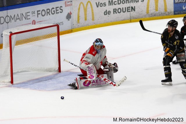 Photo hockey match Rouen - Grenoble  le 14/04/2023