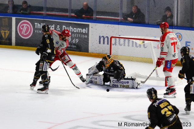 Photo hockey match Rouen - Grenoble  le 14/04/2023
