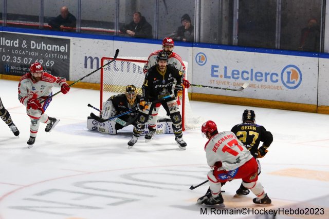 Photo hockey match Rouen - Grenoble  le 14/04/2023