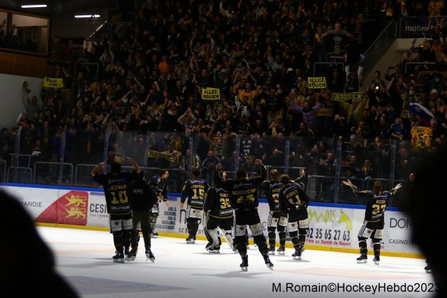 Photo hockey match Rouen - Grenoble  le 14/04/2023