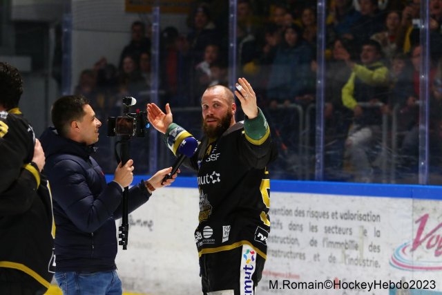 Photo hockey match Rouen - Grenoble  le 14/04/2023
