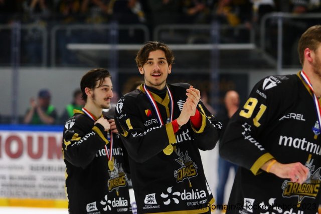 Photo hockey match Rouen - Grenoble  le 14/04/2023