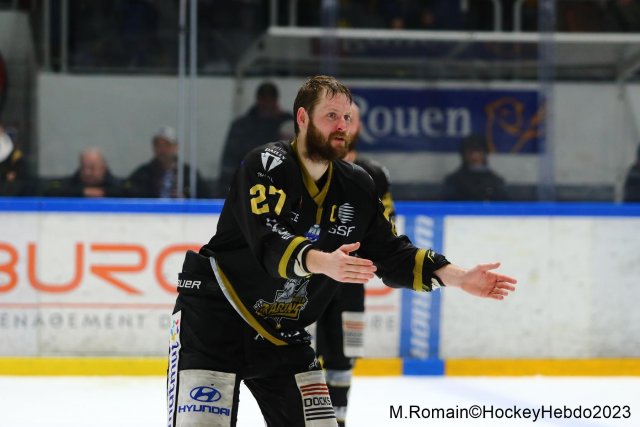 Photo hockey match Rouen - Grenoble  le 14/04/2023