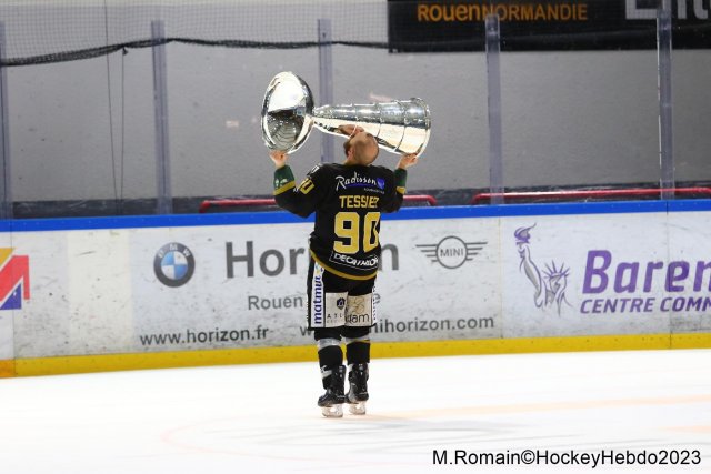 Photo hockey match Rouen - Grenoble  le 14/04/2023