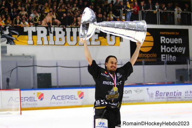 Photo hockey match Rouen - Grenoble  le 14/04/2023