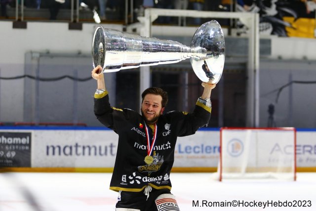 Photo hockey match Rouen - Grenoble  le 14/04/2023