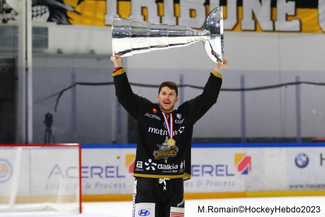 Photo hockey match Rouen - Grenoble  le 14/04/2023