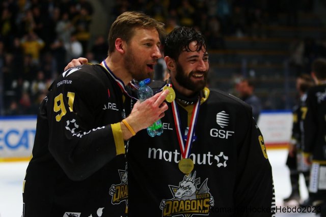 Photo hockey match Rouen - Grenoble  le 14/04/2023