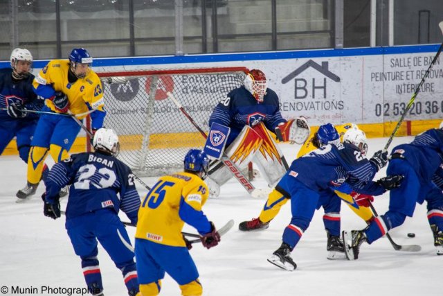 Photo hockey match France - Ukraine le 23/04/2023