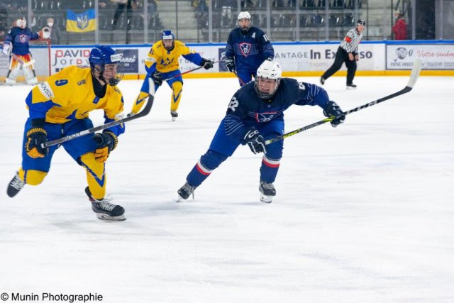 Photo hockey match France - Ukraine le 23/04/2023