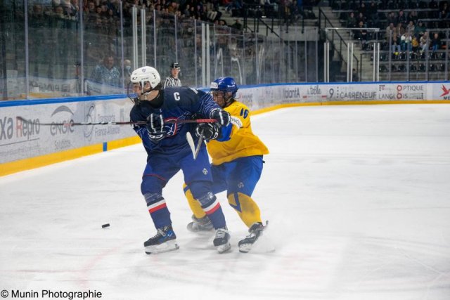Photo hockey match France - Ukraine le 23/04/2023