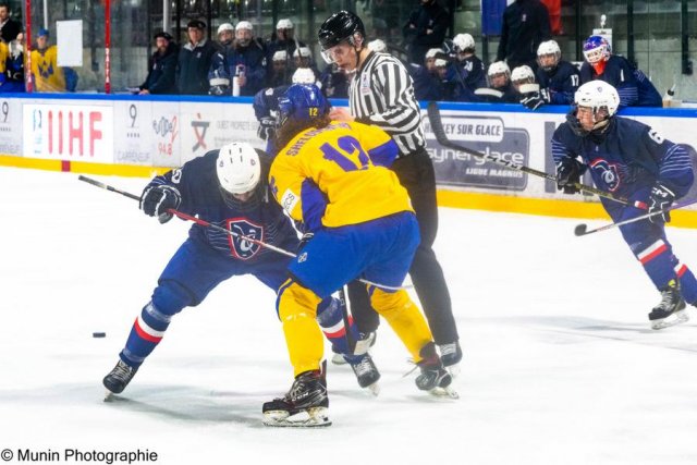 Photo hockey match France - Ukraine le 23/04/2023