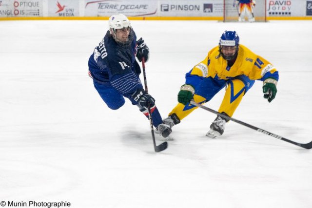 Photo hockey match France - Ukraine le 23/04/2023