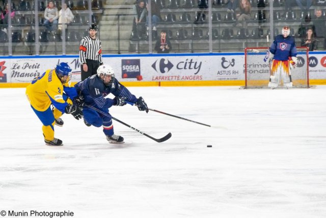 Photo hockey match France - Ukraine le 23/04/2023