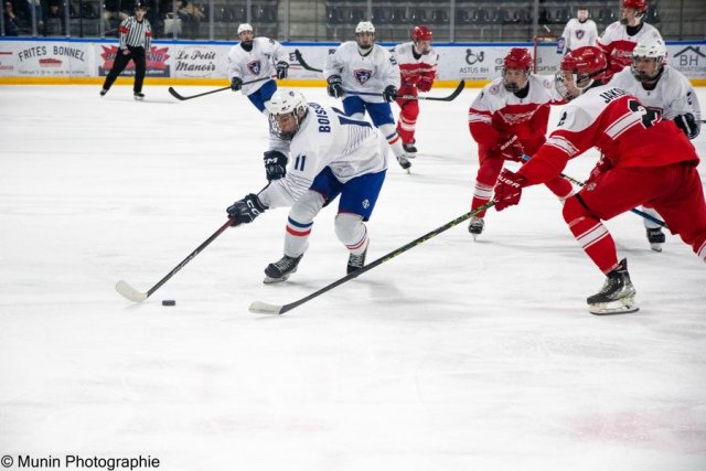 Photo hockey match Denmark - France le 27/04/2023