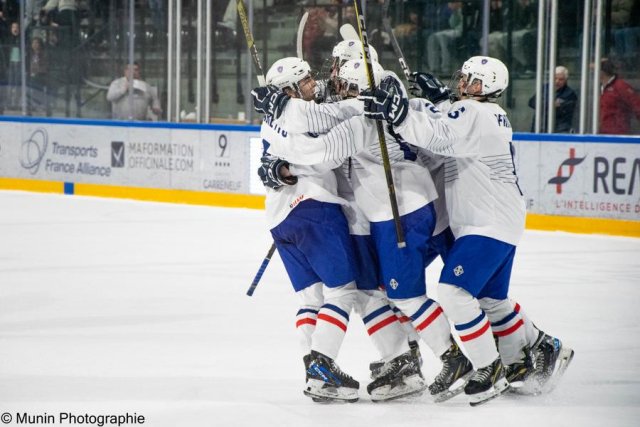 Photo hockey match Denmark - France le 27/04/2023