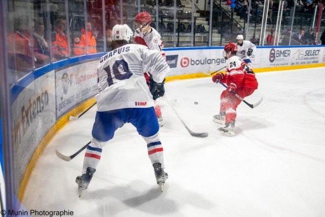 Photo hockey match Denmark - France le 27/04/2023