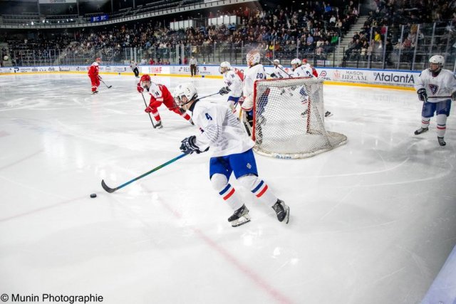 Photo hockey match Denmark - France le 27/04/2023