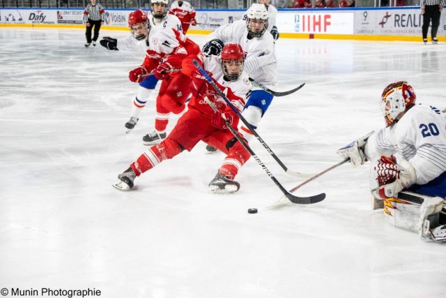 Photo hockey match Denmark - France le 27/04/2023