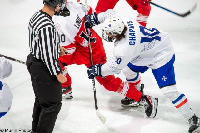 Photo hockey match Denmark - France le 27/04/2023