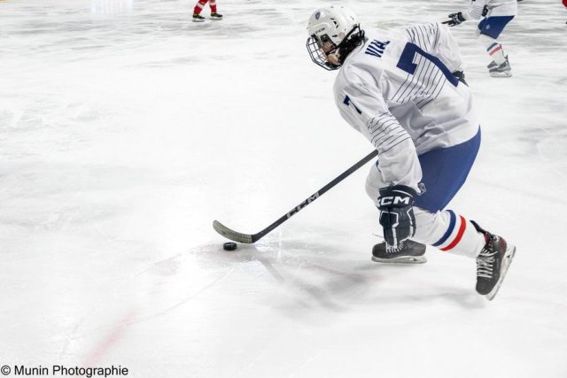 Photo hockey match Denmark - France le 27/04/2023