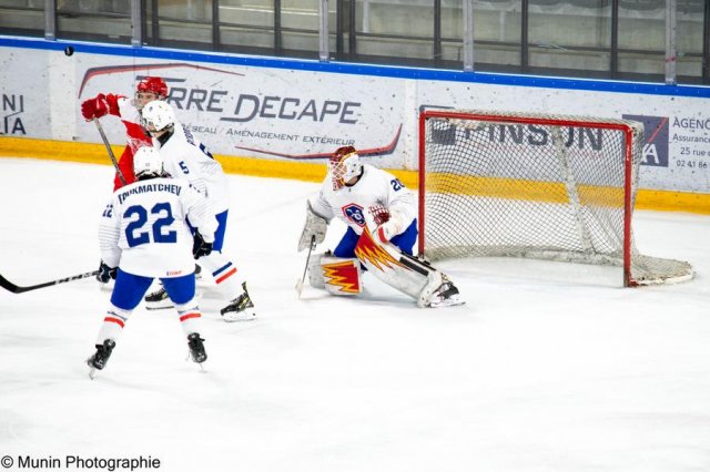 Photo hockey match Denmark - France le 27/04/2023