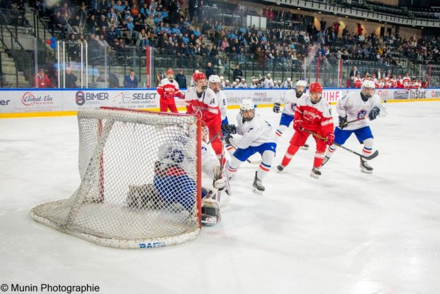Photo hockey match Denmark - France le 27/04/2023