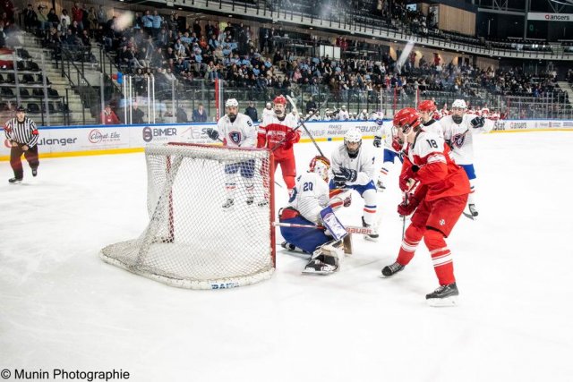 Photo hockey match Denmark - France le 27/04/2023