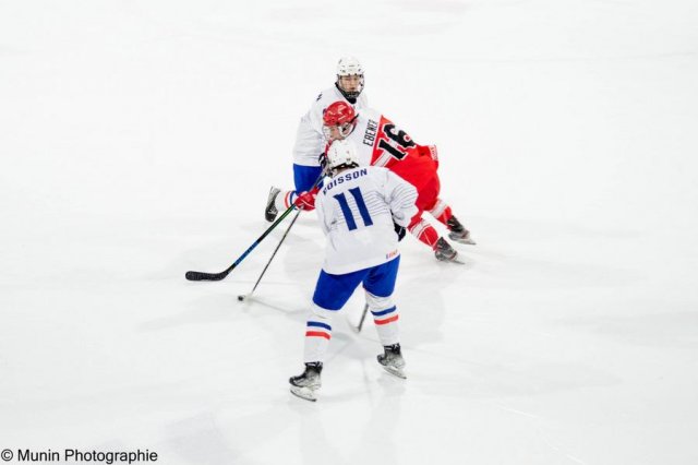 Photo hockey match Denmark - France le 27/04/2023