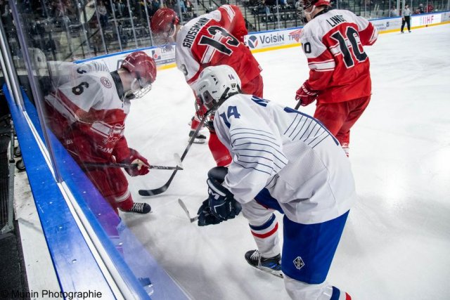 Photo hockey match Denmark - France le 27/04/2023