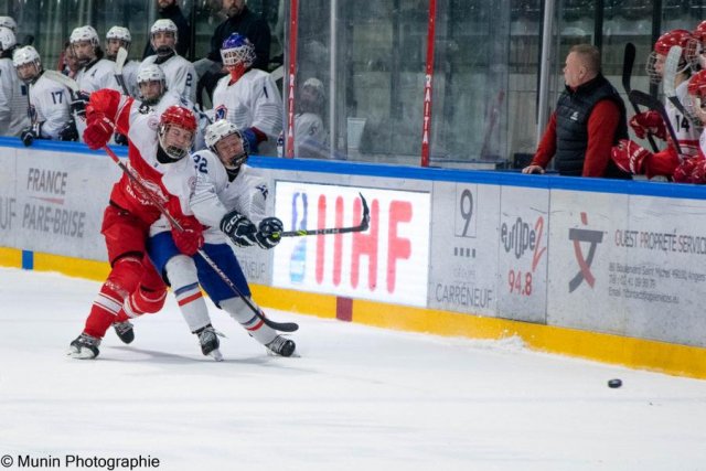 Photo hockey match Denmark - France le 27/04/2023