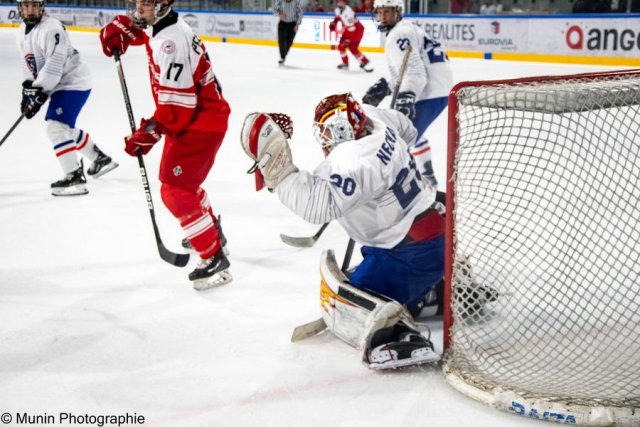 Photo hockey match Denmark - France le 27/04/2023
