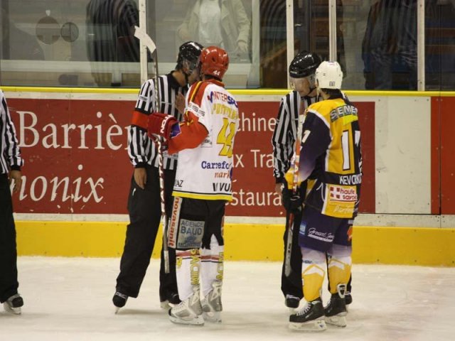Photo hockey match Chamonix  - Morzine-Avoriaz le 26/09/2009