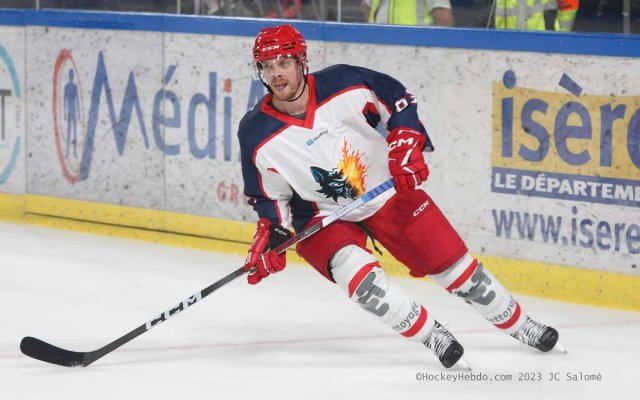 Photo hockey match Grenoble  - Rouen le 26/08/2023