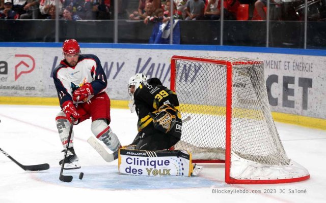 Photo hockey match Grenoble  - Rouen le 26/08/2023