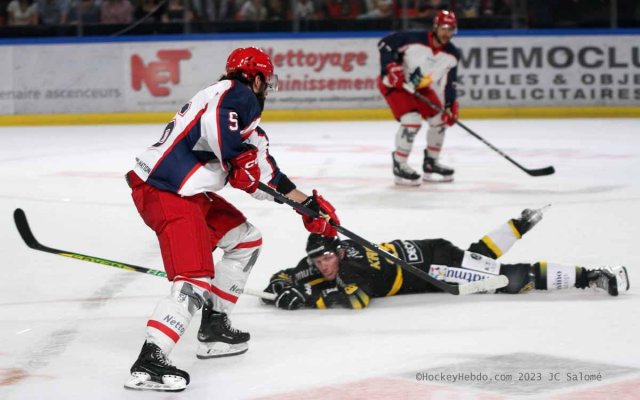 Photo hockey match Grenoble  - Rouen le 26/08/2023