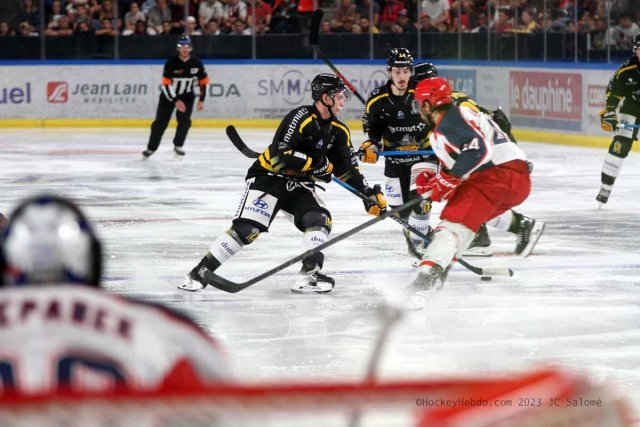Photo hockey match Grenoble  - Rouen le 26/08/2023
