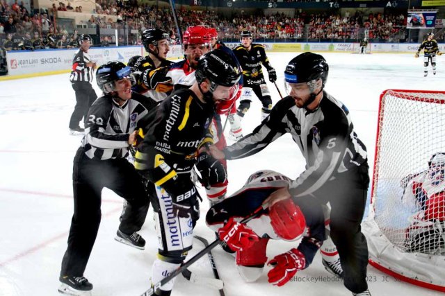 Photo hockey match Grenoble  - Rouen le 26/08/2023