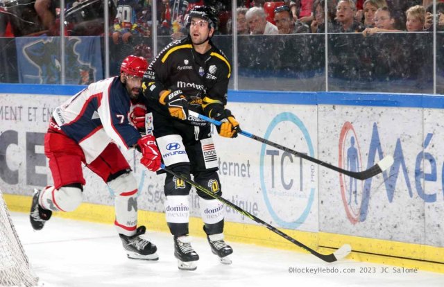 Photo hockey match Grenoble  - Rouen le 26/08/2023