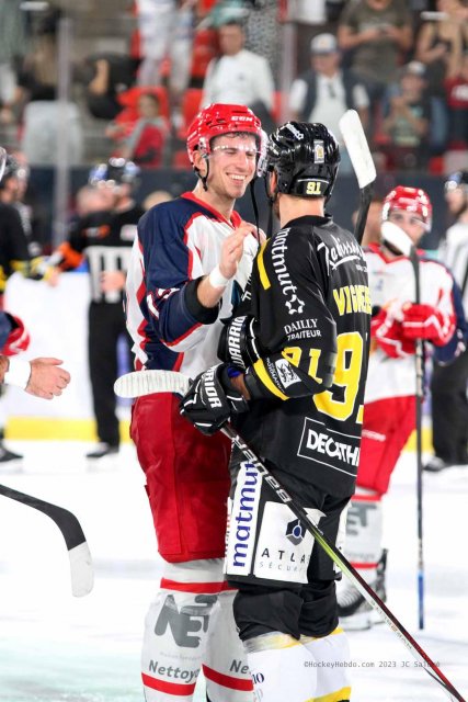 Photo hockey match Grenoble  - Rouen le 26/08/2023
