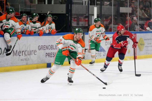 Photo hockey match Grenoble  - Trois-Rivières le 31/08/2023