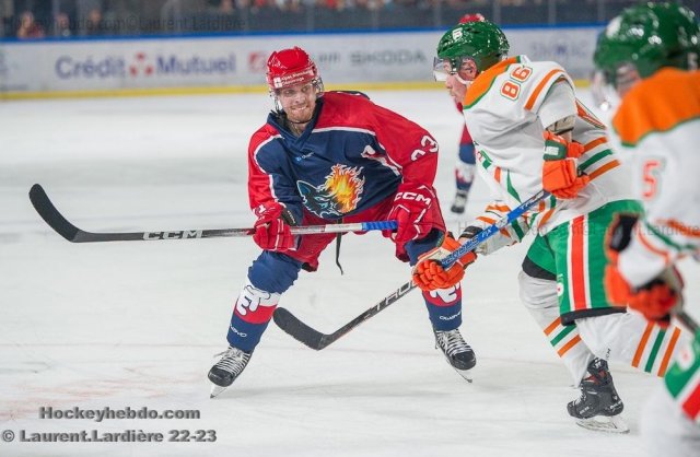 Photo hockey match Grenoble  - Trois-Rivières le 31/08/2023
