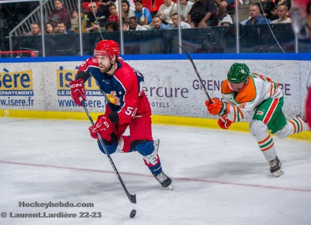 Photo hockey match Grenoble  - Trois-Rivières le 31/08/2023
