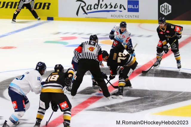 Photo hockey match Rouen - Ingolstadt  le 30/08/2023